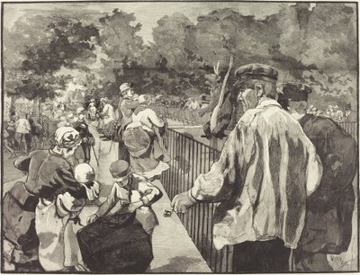W Jardin des Plantes autorstwa Daniel Vierge