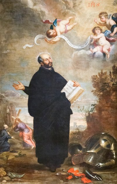 Święty Ignacy Loyola (olej na płótnie) autorstwa Daniel & Wildens Jan (1586 1653) Seghers