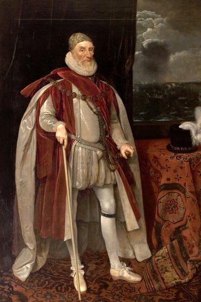 Lord Howard z Effingham, XVII wiek autorstwa Daniel Mytens