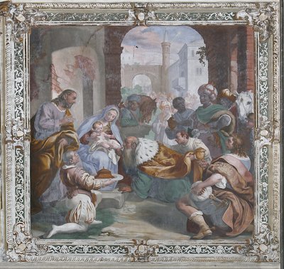 Adoracja Trzech Króli (fresk) autorstwa Daniele Crespi