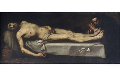 Martwy Chrystus i św. Dominik de Guzman, 1623 autorstwa Daniele Crespi