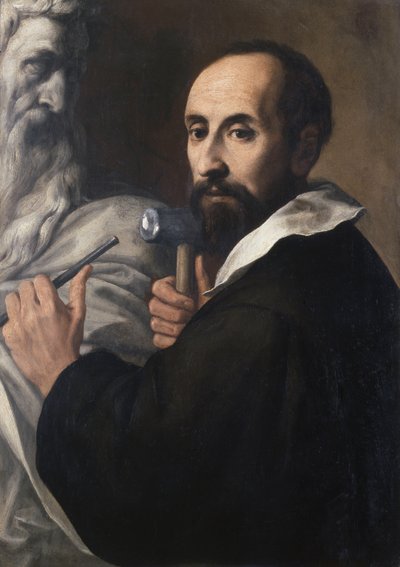 Portret rzeźbiarza, ok. 1625 (olej na płótnie) autorstwa Daniele Crespi