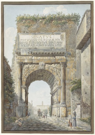 Łuk Tytusa na Forum Romanum autorstwa Daniël Dupré