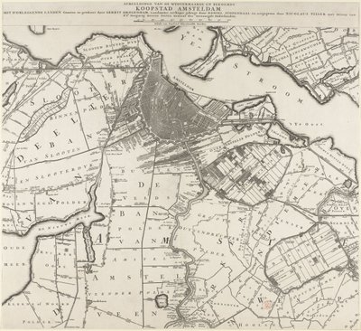 Mapa Amsterdamu i okolic autorstwa Daniël Stopendael