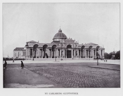 Kjøbenhavn / Kopenhaga: Nowa Carlsberg Glyptotek (zdjęcie czarno-białe) autorstwa Danish Photographer