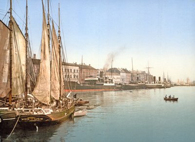 Widok na Havnegade, Kopenhagę, wyd. 1900 autorstwa Danish Photographer
