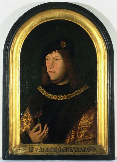 Fryderyk I (1471-1533) król Danii, ok. 1520 (olej na desce) autorstwa Danish School