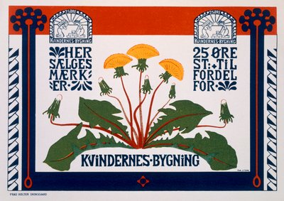 Plakat reklamujący Gmach Kobiet, koniec XIX-początek XX wieku autorstwa Danish School