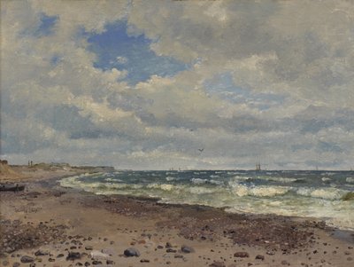 Plaża z wydmami. Zachodnie wybrzeże Jutlandii autorstwa Dankvart Dreyer