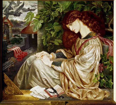 La Pia ... (obraz na płótnie) autorstwa Dante Gabriel (after) Rossetti