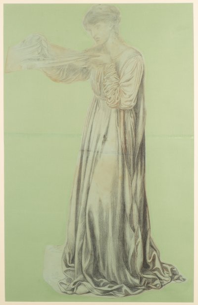 Studium do snu Dantego autorstwa Dante Gabriel Charles Rossetti