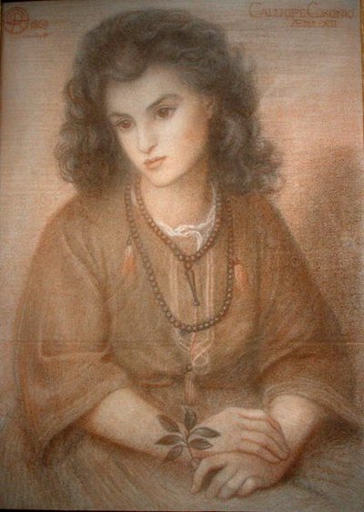 Kaliope autorstwa Dante Gabriel Charles Rossetti