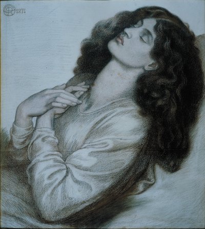 Sen Dantego w czasie śmierci Beatrice autorstwa Dante Gabriel Charles Rossetti
