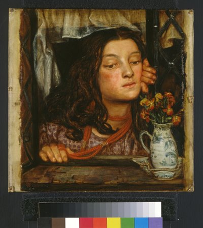 Dziewczyna przy kratce, 1862 autorstwa Dante Gabriel Charles Rossetti