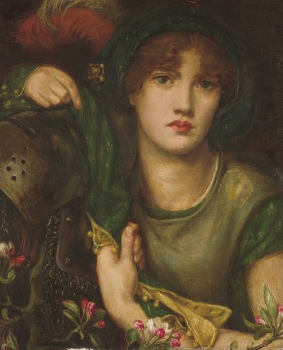 Moja Pani Greensleeves, 1863 autorstwa Dante Gabriel Charles Rossetti