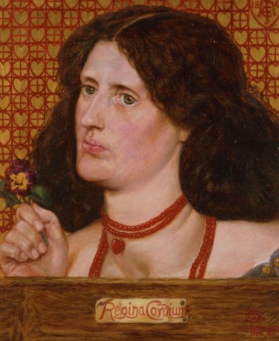 Królowa Kier - Portret Ellen Heaton, 1861 autorstwa Dante Gabriel Charles Rossetti