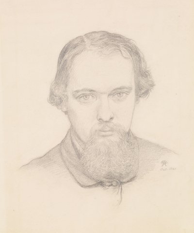 Autoportret autorstwa Dante Gabriel Charles Rossetti
