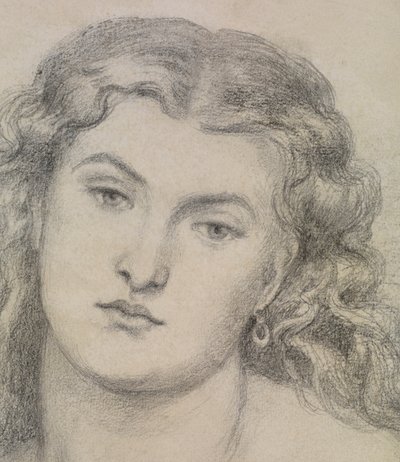 Studium dla "Wenus Verticordia" autorstwa Dante Gabriel Charles Rossetti