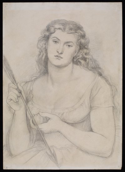 Studium dla "Venus Verticordia", ok. 1863-64 autorstwa Dante Gabriel Charles Rossetti