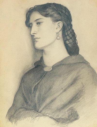 Studium Aggie Manetti autorstwa Dante Gabriel Charles Rossetti