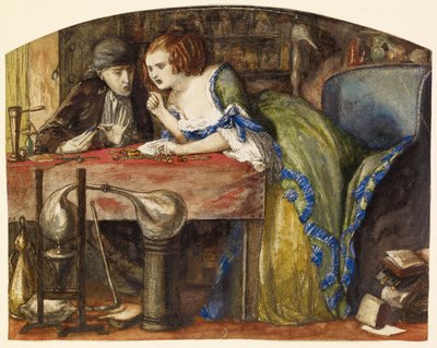 Laboratorium autorstwa Dante Gabriel Charles Rossetti