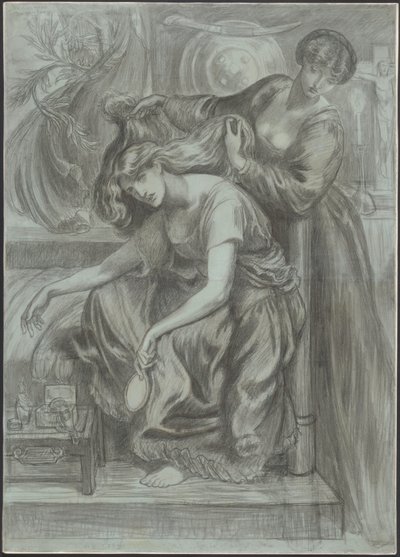 Pieśń śmierci Desdemony autorstwa Dante Gabriel Rossetti
