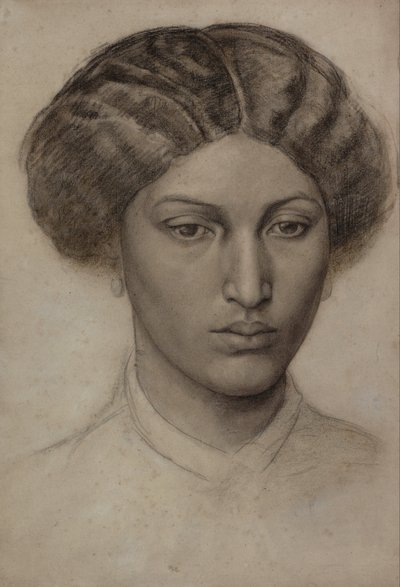 Głowa młodej kobiety [pani Eaton] autorstwa Dante Gabriel Rossetti