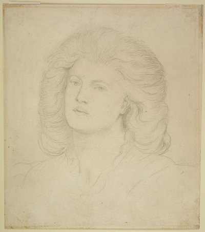 Głowa kobiety autorstwa Dante Gabriel Rossetti