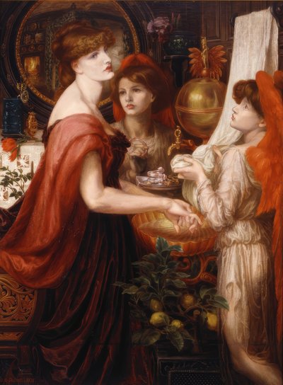 Piękna dłoń autorstwa Dante Gabriel Rossetti