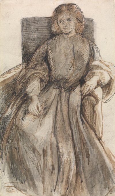 Pani Elżbiecie Siddal autorstwa Dante Gabriel Rossetti