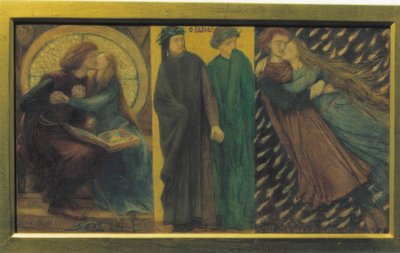 Paolo i Francesca z Rimini autorstwa Dante Gabriel Charles Rossetti