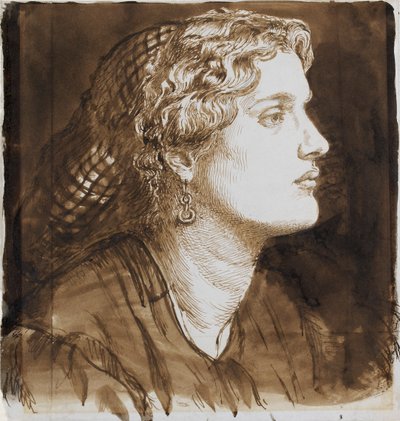 Portret Fanny Cornforth, ok. 1860 r. autorstwa Dante Gabriel Rossetti