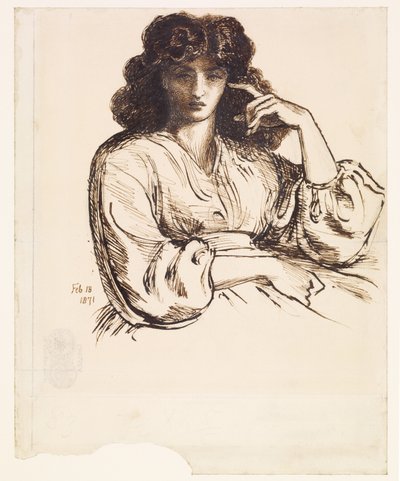 Portret Jane Morris autorstwa Dante Gabriel Rossetti