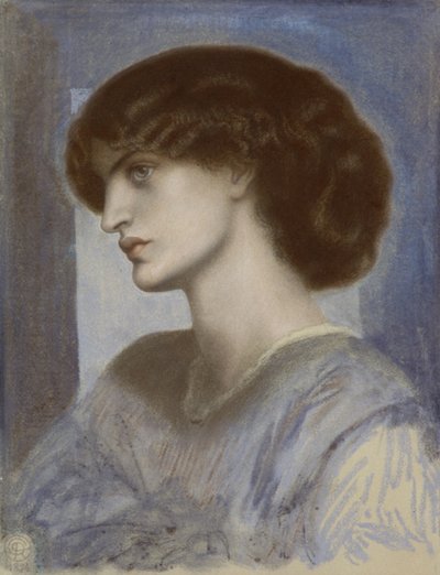 Portret Jane Morris, 1868-1874. autorstwa Dante Gabriel Rossetti