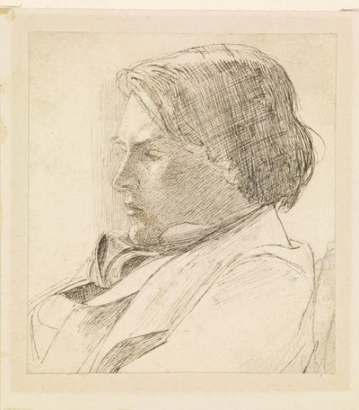 Portret młodego mężczyzny autorstwa Dante Gabriel Rossetti