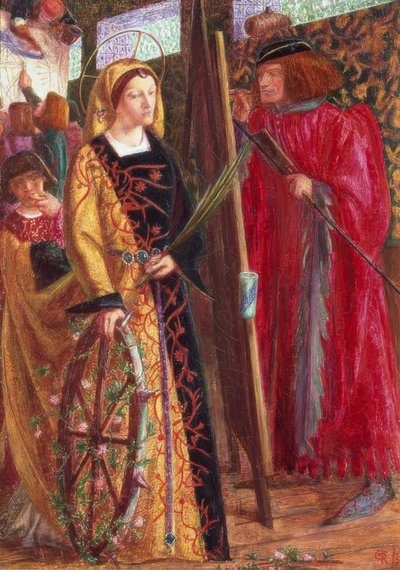 Św. Katarzyna autorstwa Dante Gabriel Charles Rossetti