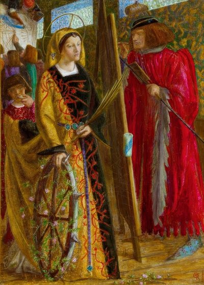 Św. Katarzyna autorstwa Dante Gabriel Charles Rossetti