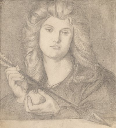 Studium dla "Wenus Verticordia" autorstwa Dante Gabriel Rossetti