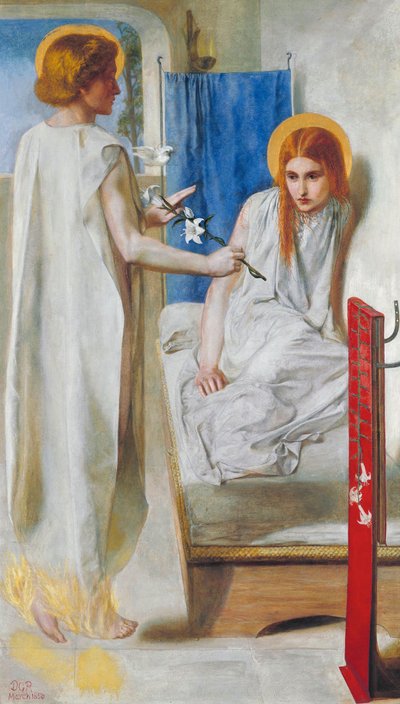 Zwiastowanie autorstwa Dante Gabriel Rossetti