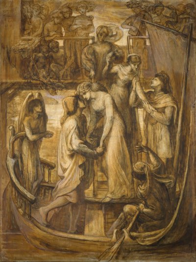 Łódź miłości, 1881. autorstwa Dante Gabriel Rossetti