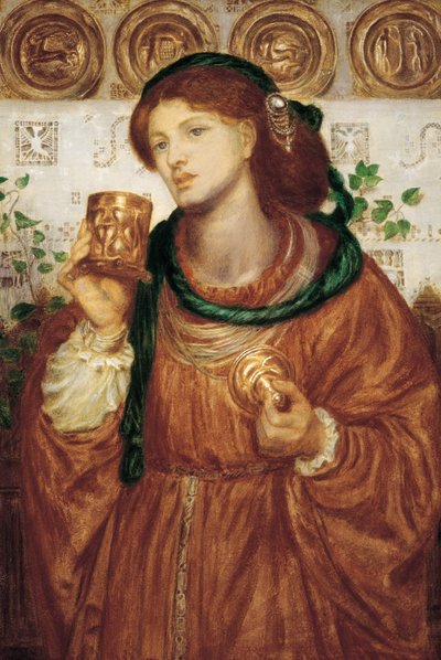 Puchar miłości autorstwa Dante Gabriel Rossetti