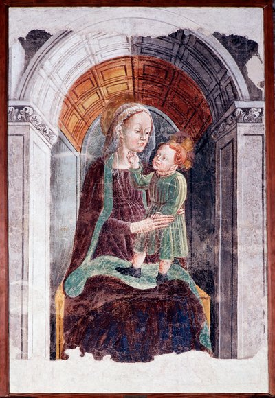 Madonna z dzieckiem (Fresco autorstwa Dario da (attr.to) Treviso