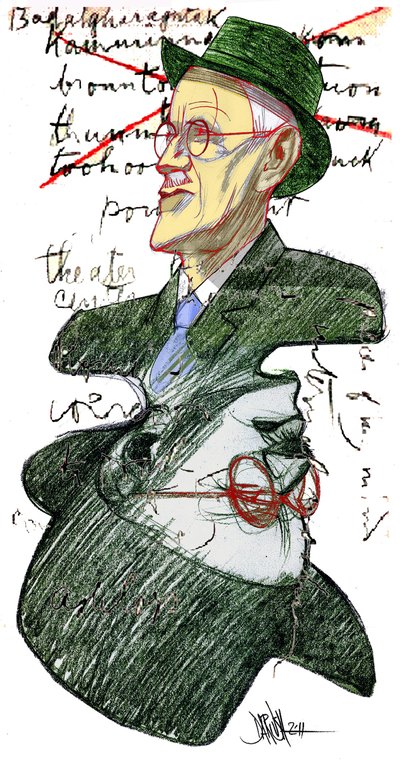 James Joyce autorstwa Dariush Radpour