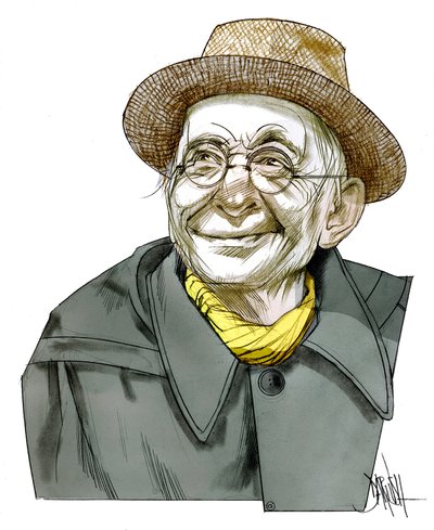 Paul Leautaund , 2011 (cyfrowy rysunek ołówkiem) autorstwa Dariush Radpour