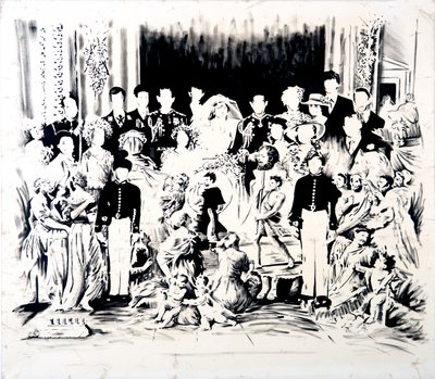 Ballada o Charlesie i Di, 2016 (olej na płótnie) autorstwa Darren Coffield