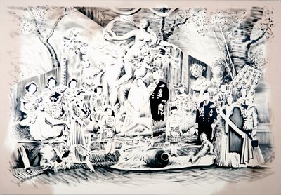 Venus Bringing Arms, 2018 (olej na płótnie) autorstwa Darren Coffield