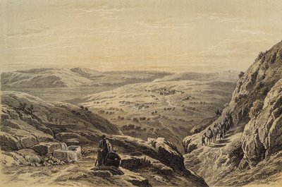 Cana, widok ogólny (kolor lito) autorstwa David (after) Roberts