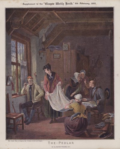 Pedlar (kolor lito) autorstwa David (after) Wilkie