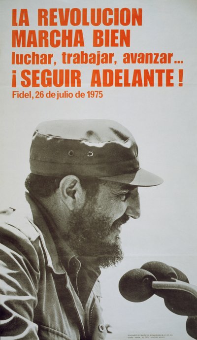 Plakat z Fidelem Castro autorstwa John Ward Dunsmore