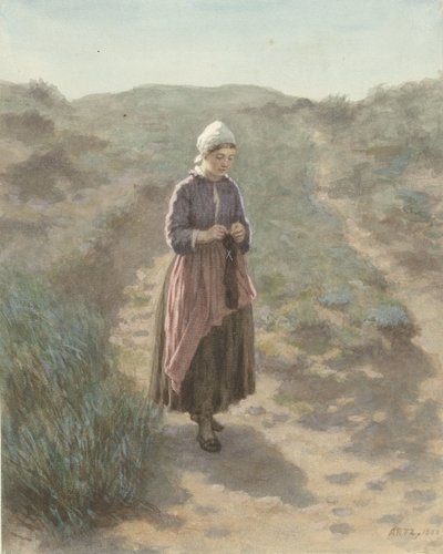 Na wydmach w Zandvoort autorstwa David Adolph Constant Artz